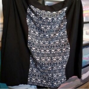 Cato Established 1946 Black & White Patterned Mini Skirt. Women's 26W Dressy